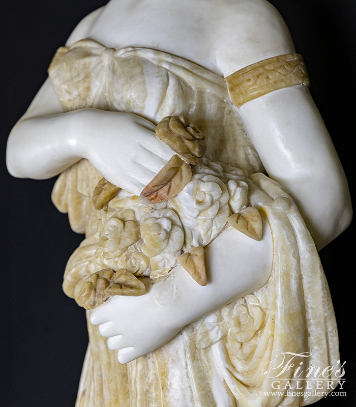 Marble Statues  - Beautiful Goddess Onyx Statue - MS-1057